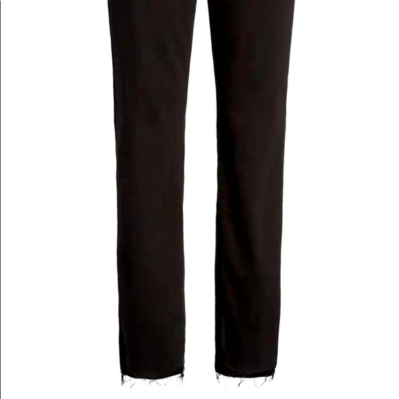 Straight frayed high-rise straight-leg jeans size 28 in excellent condition - Picture 3 of 12